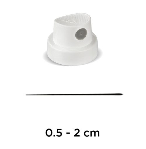TRYSKA BIELA STRIEBORNÁ 0,5-2 cm NÁSTREK NA STRIEKANIE