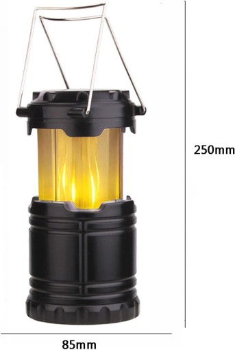 SKLADACIA KEMPINGOVÁ HAPEĽKA FLAME LED FLAME