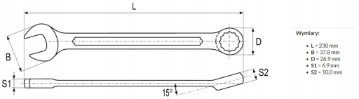 18mm kombinovaný kľúč Yato YT-0347