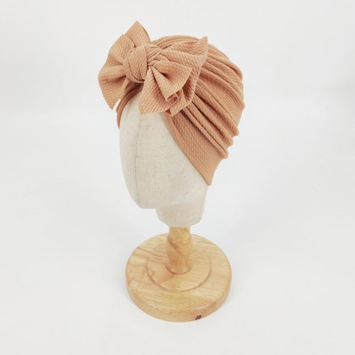Detský turban s mašľou, dievčenská čiapočka