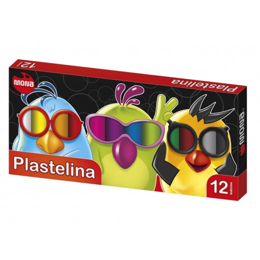MONA SCHOOL plastelína, 12 farieb, sv. Majewski