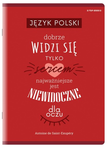 NOTEBOOK TOP 2000 zápisník pre poľský A4/60K POĽSKÝ JAZYK