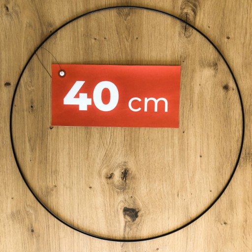 kovová obruč ZLATÝ prsteň na lapače snov 40 cm