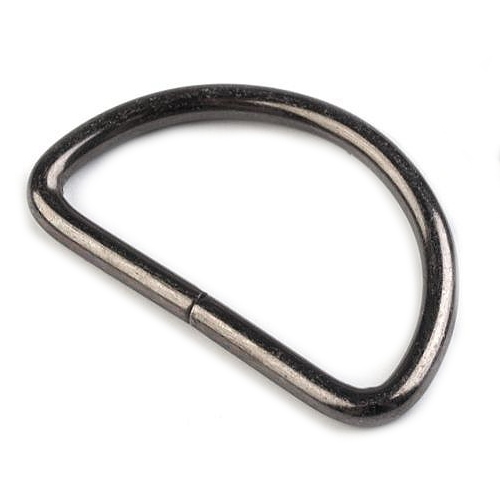 KOVOVÝ POLOKRUH 32 mm - ČIERNY NIKEL
