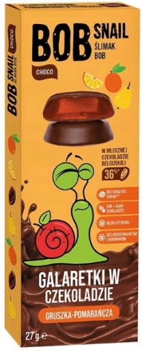SLIMÁK Bob Slimák ŽELÉ hruškovo-pomarančový 27g v ČOKOLÁDE | SNACK