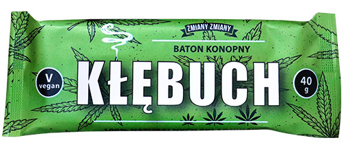 Kłębuch datľová konopná tyčinka 40g ZMENY ZMENY bezlepková laktóza