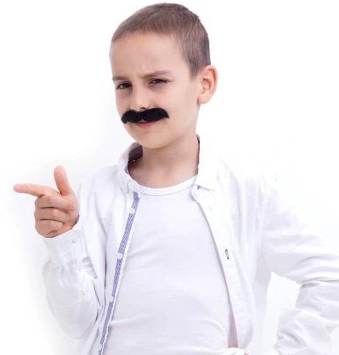 ČIERNOHNEDÉ UMELÉ fúzy PRE ŠERIF GENTLEMAN KÚZELNÍK