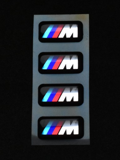 1 ks ZNAK BMW M-POWER ODZNAK LOGO NA ZLIATINÝCH DISKOCH VOLANT 17x9 CHROM.