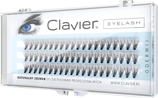 Klasické trsy mihalníc Clavier Silk 8 mm pre 10D make-up