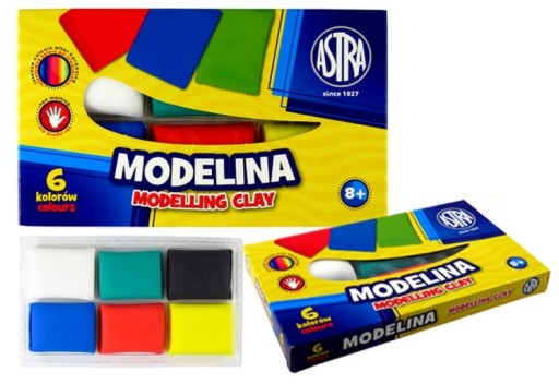ASTRA Školská modelovacia hmota, 6 farieb