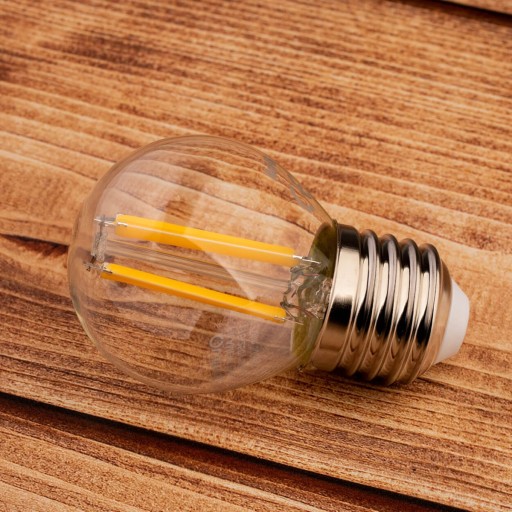 LED GUĽOVÁ žiarovka E27 7W 3000K FILAMENT LUMILED