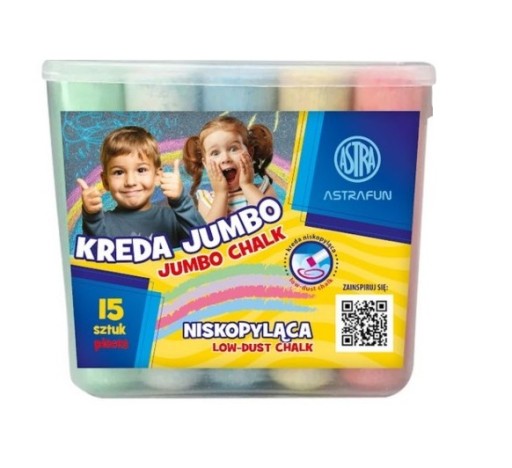 FAREBNÁ JUMBO ROAD CHALK 15 ks