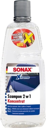 SONAX ŠAMPÓN 2v1 KONCENTRÁT BEZ STIERANIA 1L