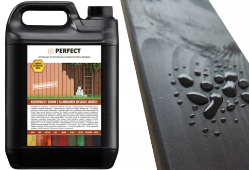 PERFECT WOOD 1 L Ebony 12 m2 tónovacia impregnácia dreva