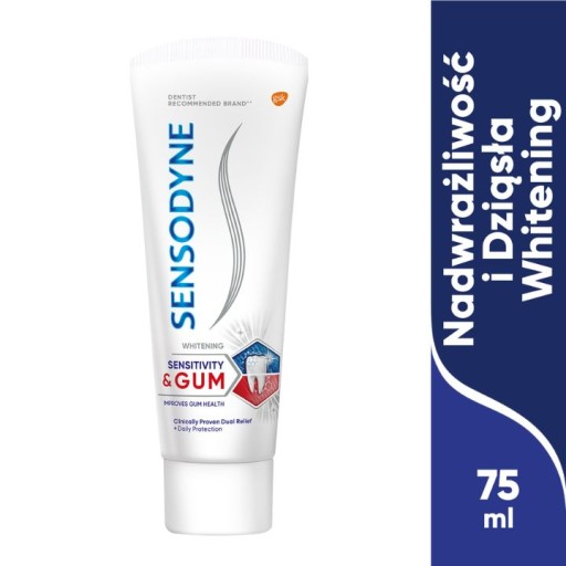 Sensodyne Hypersensitivity Biela zubná pasta 75 ml