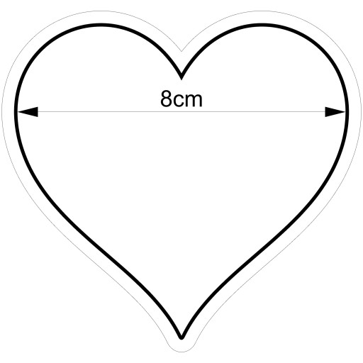 PREMIUM Formička na vykrajovačku na perníčky VALENTÍN Srdce Srdce 8cm