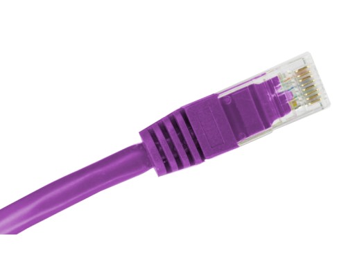 ALANTEC Patchcord U/UTP sieťový kábel kat.6A LAN RJ45 LSOH fialový 0,25m