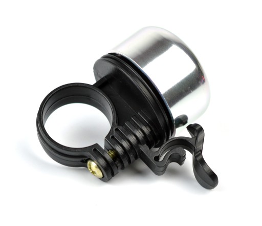 Zvonček na bicykel Hliníkový PVC 35mm 25g strieborný