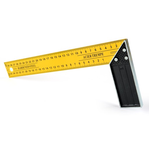 Stolársky hranatý Hliníkový konštrukčný uhlomer s mierkou 300 mm