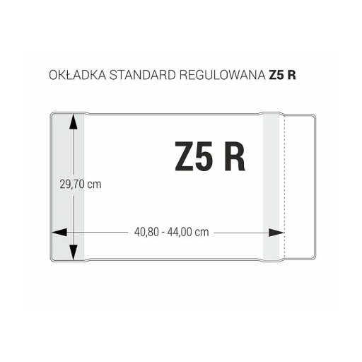 Kryt Z5R nastaviteľný 29,7cm x 40,8-44cm krištáľ