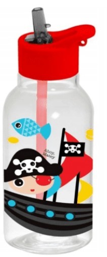 DETSKÉ FĽAŠE 460ML SO SLAMKOU FLORINA PIRAT