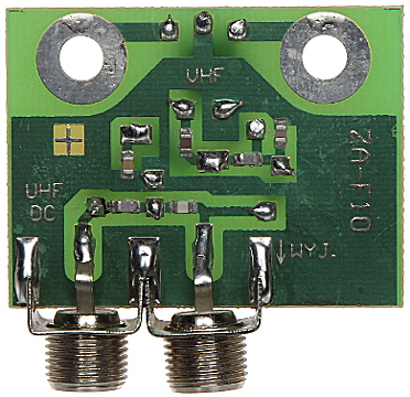 ZA-F10 VHF + UHF anténny diplexer do steny