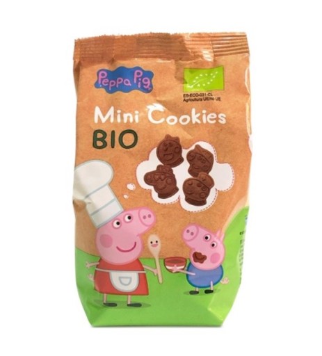Mini kakaové sušienky pre deti Peppa Pig BIO 100 g