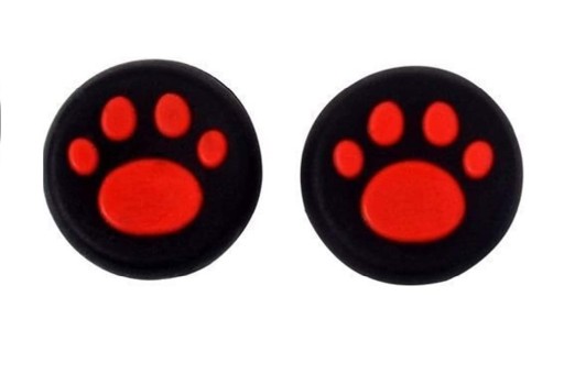 2x silikónový kryt na podložku PS5 (červený)