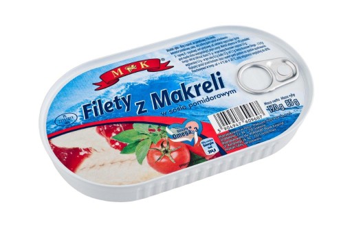 Filety z makrely v paradajkovej omáčke MK 0,17 kg