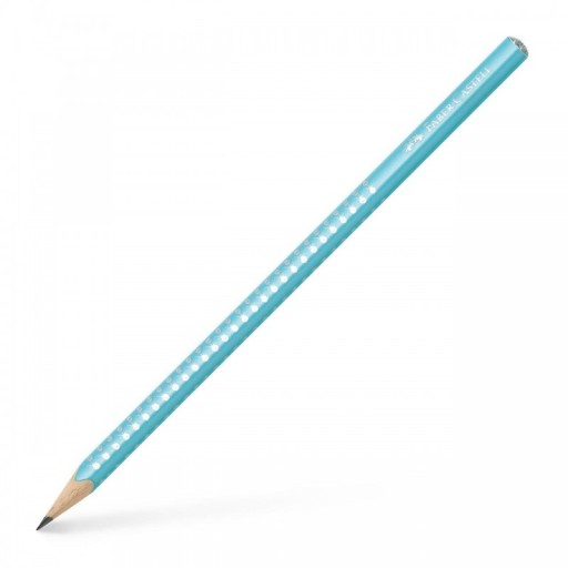 Ceruzka Sparkle Pearl Faber-Castell B, tyrkysová