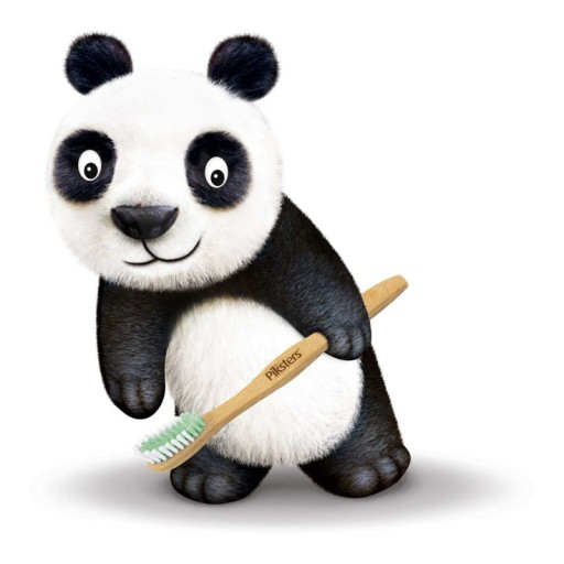 Bambusová zubná kefka PIKSTERS Bamboo MEDIUM