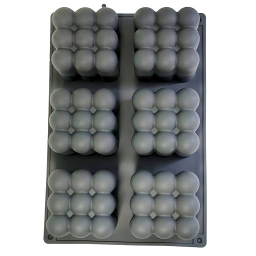 SILIKÓNOVÁ FORMA NA MONOPORCIU 3D KOCKY NA TORTY, SVIEČKY NA ĽAD