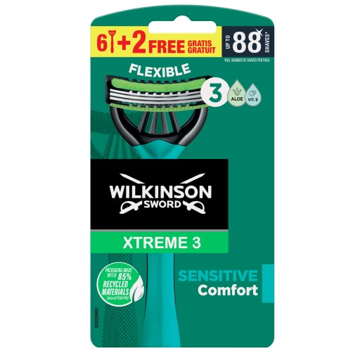Holiace strojčeky Wilkinson Xtreme3 Sensitive 8