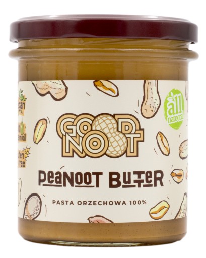 Arašidová pasta 100% arašidové maslo 300g GOOD NOOT