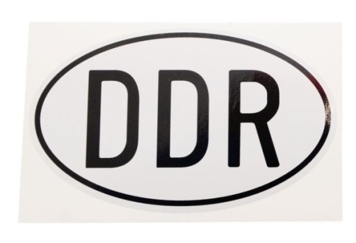 Samolepka DDR 105x65mm MZ SIMSON SKODA PRL RETRO