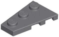 LEGO KRÍDLO TMAVO SIVÁ ĽAVÉ 43723
