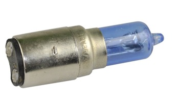 12V žiarovka na kolobežku 18/18W H6 Ba20D modrá