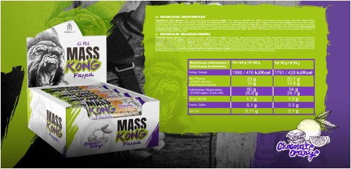 Protein BAR - proteín Healthy Fit Natural vegan CHOCOLATE Orange