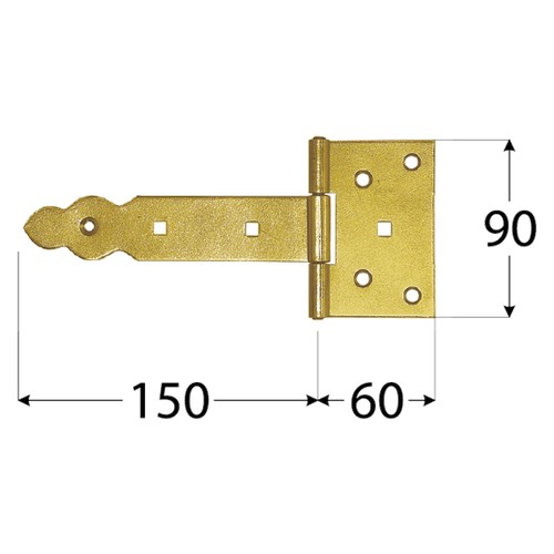 Trojuholníkový pánt pre brány, bránky ZBO150