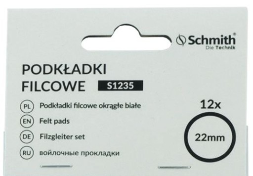 Okrúhle biele plstené podložky