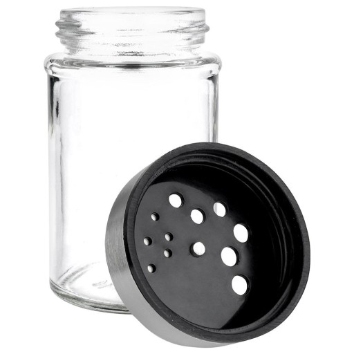 Kuchynská nádoba SPICE so sitkom, sklenené sitko na korenie, 100 ml