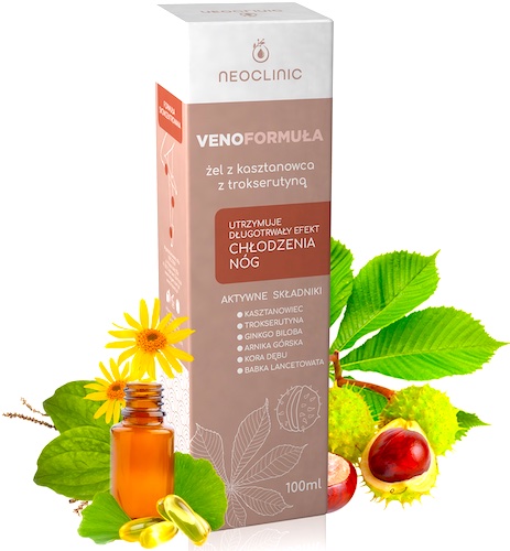 GÉL NA ODREHY, OŠETRENIA, ZRANENIA Neoclinic Venoformula 100 ml