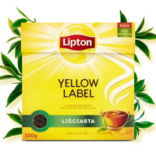 Lipton YELLOW LABEL čierny listový čaj 100g
