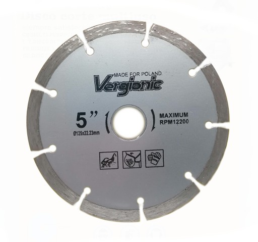 Diamantový kotúč na betón 125 mm VERGIONIC