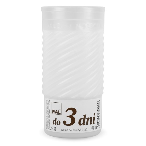 Vložka na sviečku 12 cm na 3 dni T. 120 tradičný