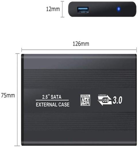 2,5'' DISK, ŠTÍTOK SATA USB 3.0 HDD