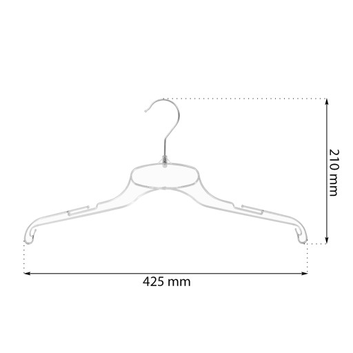 3 x univerzálny vešiak na šaty 42,5 cm