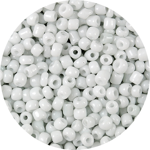 biele KORÁLKY SKLENENÉ MALÉ 2mm SOUTHACHE 20g HIT