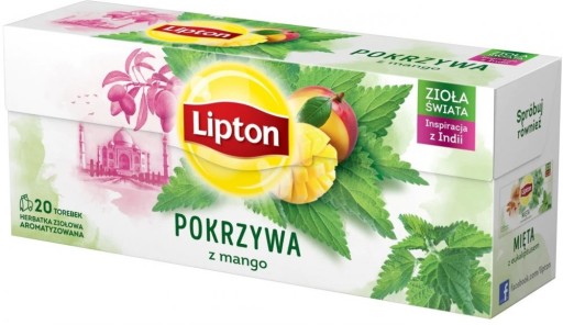 Lipton bylinný čaj žihľava mango 40ks x 1,3g