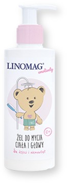 LINOMAG GÉL NA UMÝVANIE TELA A HLAVY pre deti 200ml